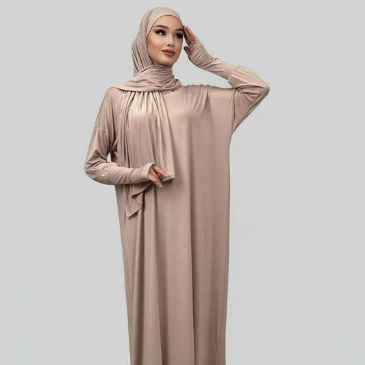 Damen muslimische Abaya / Kleid aus Polyesterfaser