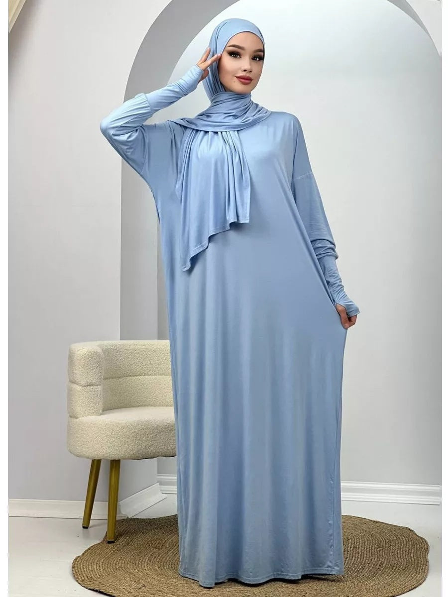 Damen muslimische Abaya / Kleid aus Polyesterfaser