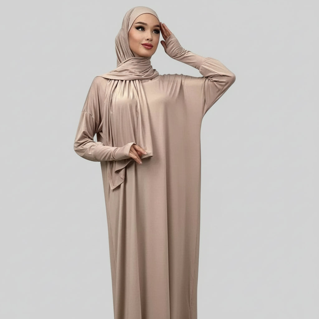 Damen muslimische Abaya / Kleid aus Polyesterfaser