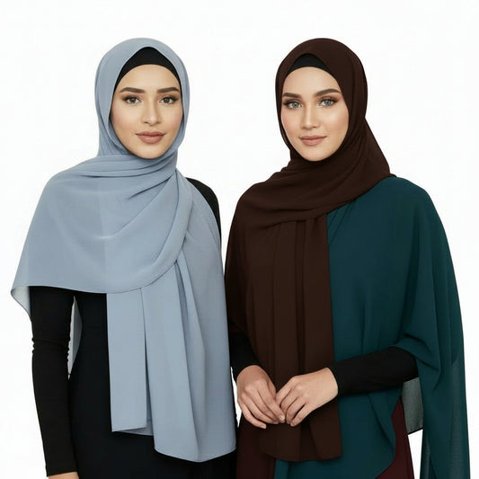 Premium Chiffon Hijab für Damen